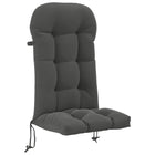 Loungerkussen 48x112x10 cm antraciet polyester