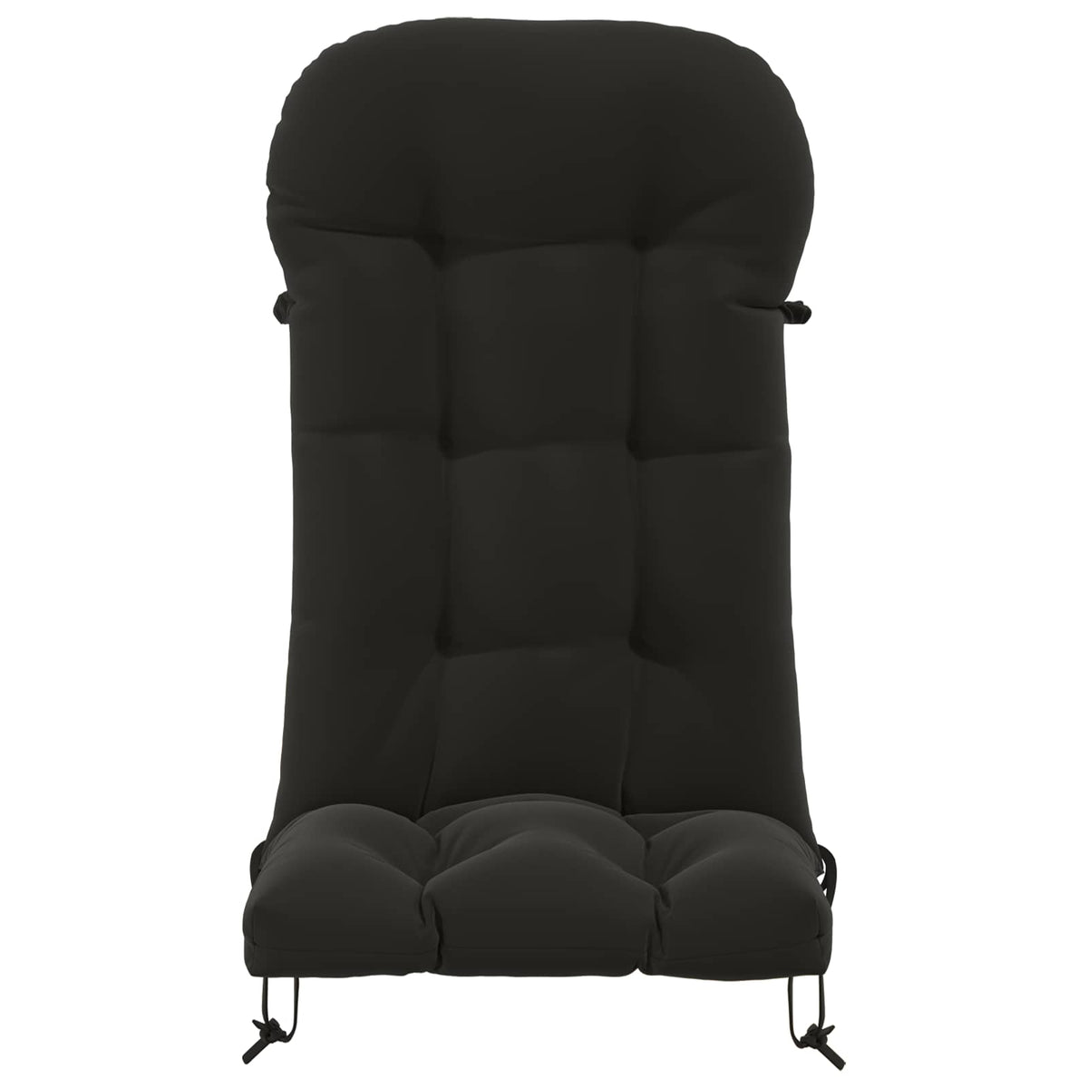 Zon Loungerkussen PUTTEN 100% Polyester Zwart 48 x 112 x 10 cm