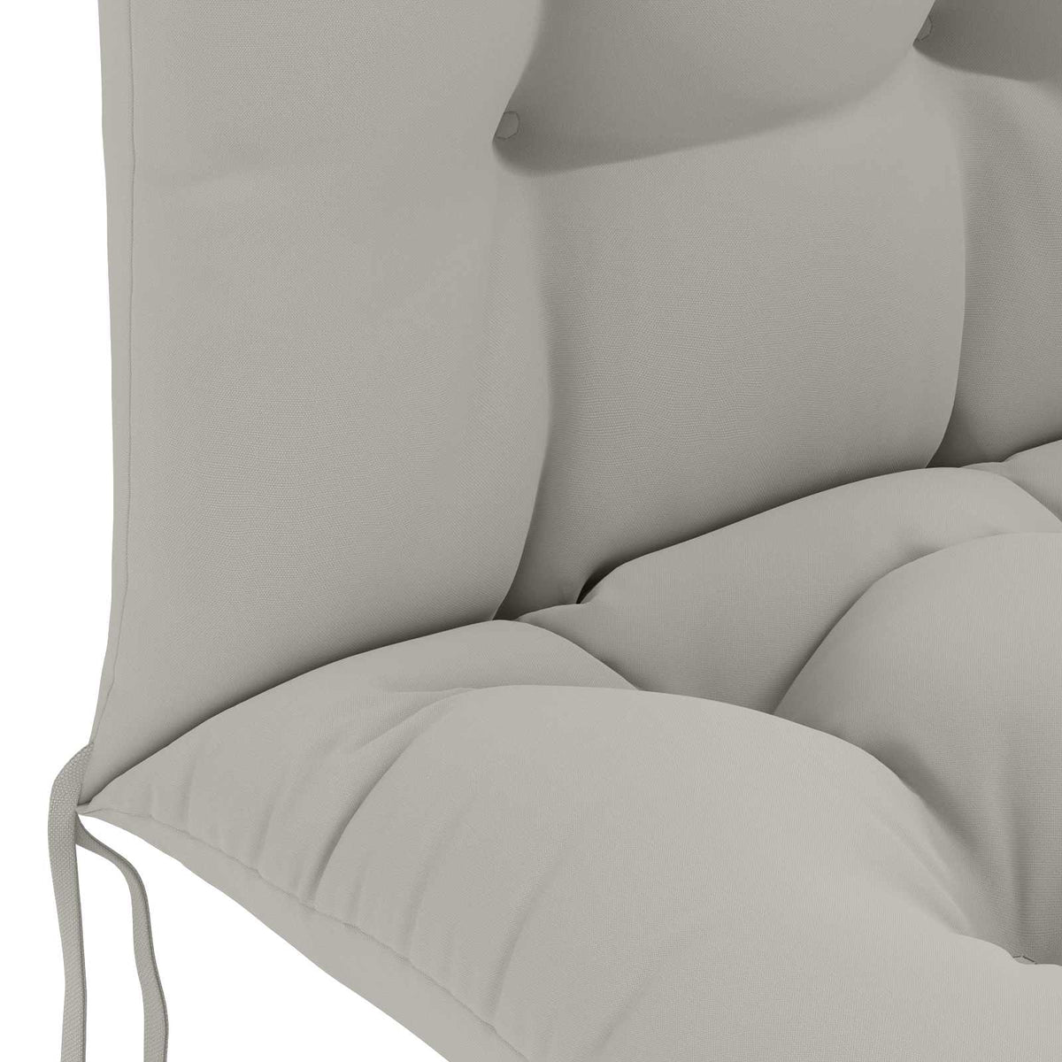 Zon Loungerkussen PUTTEN 100% Polyester Grijs 48 x 112 x 10 cm