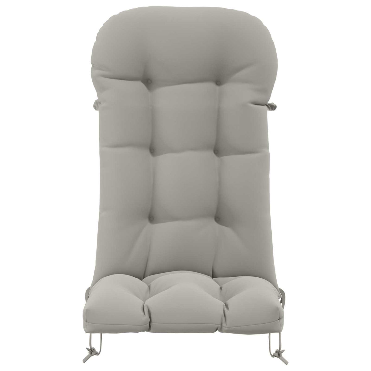 Zon Loungerkussen PUTTEN 100% Polyester Grijs 48 x 112 x 10 cm