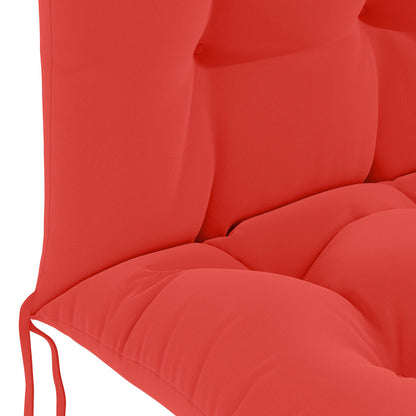 Zon Loungerkussen PUTTEN 100% Polyester Rood 48 x 112 x 10 cm
