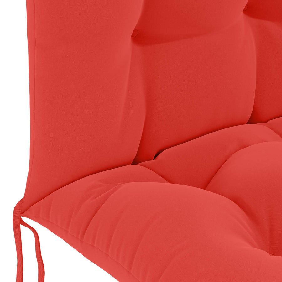 Zon Loungerkussen PUTTEN 100% Polyester Rood 48 x 112 x 10 cm