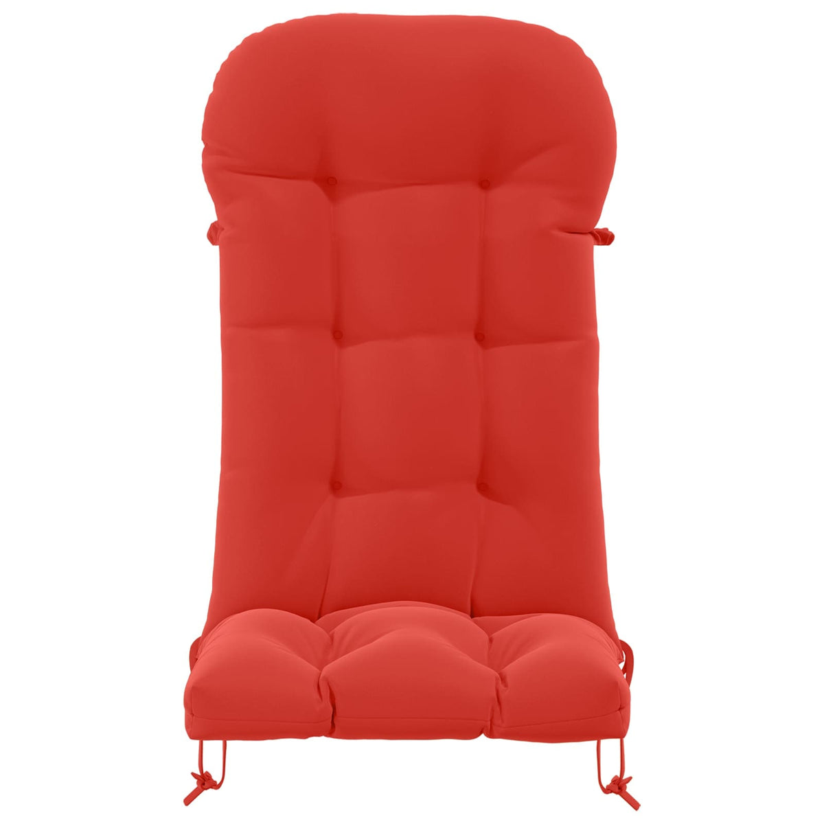 Zon Loungerkussen PUTTEN 100% Polyester Rood 48 x 112 x 10 cm