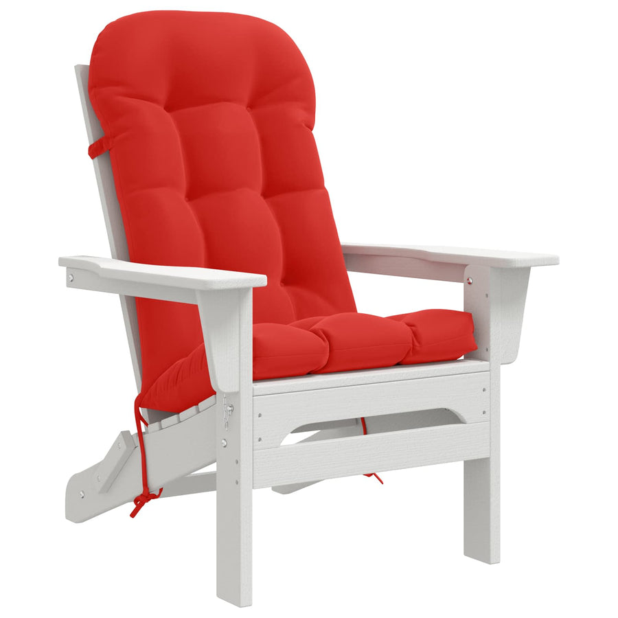 Zon Loungerkussen PUTTEN 100% Polyester Rood 48 x 112 x 10 cm