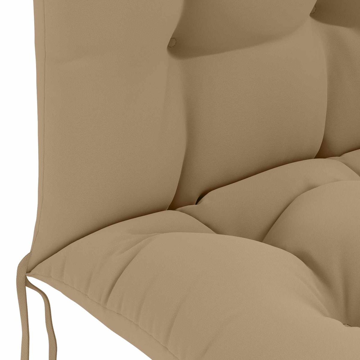 Zon Loungerkussen PUTTEN 100% Polyester Taupe 48 x 112 x 10 cm