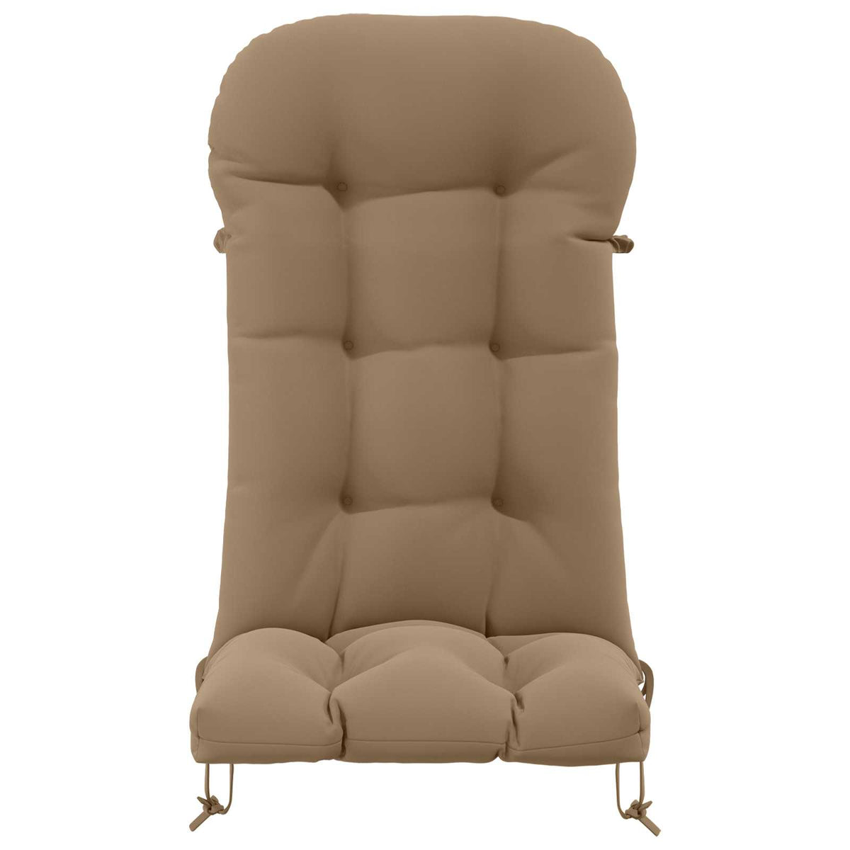 Zon Loungerkussen PUTTEN 100% Polyester Taupe 48 x 112 x 10 cm