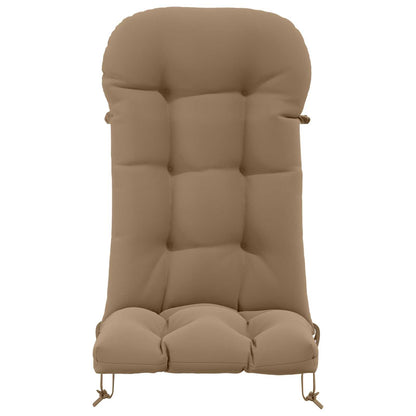 Zon Loungerkussen PUTTEN 100% Polyester Taupe 48 x 112 x 10 cm