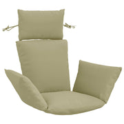 Ligstoelkussen set lichtgroen 60x145x10 cm polyester