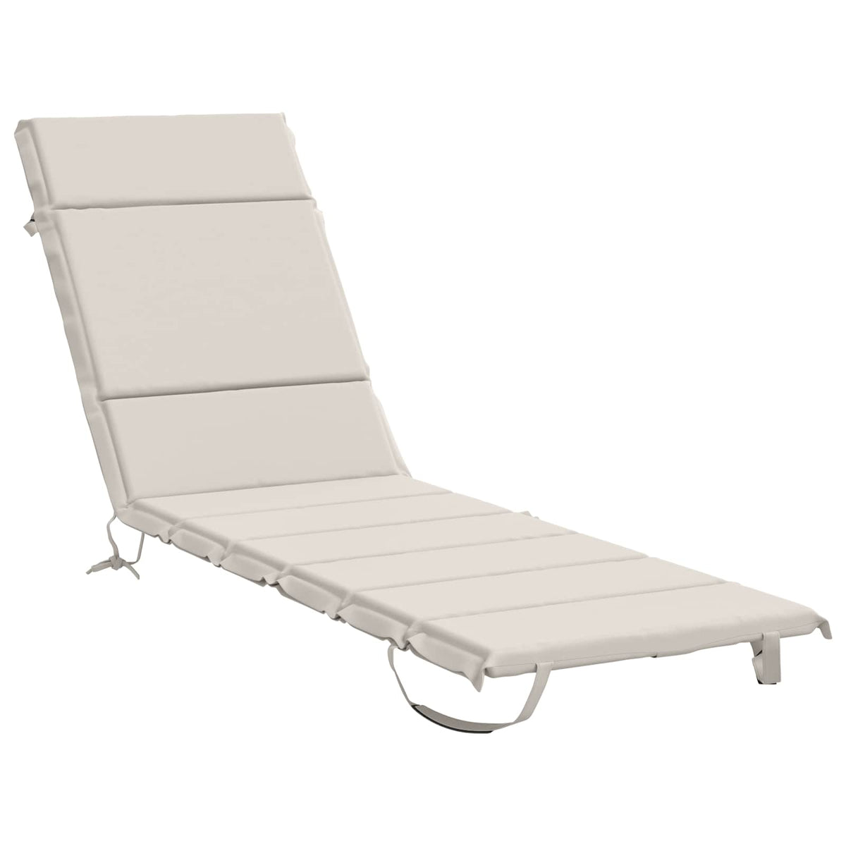 Ligstoel Kussen GEMERT 100% Polyester Wit 200 x 50 x 3 cm