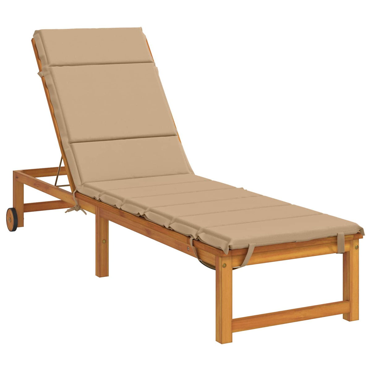 Ligstoel Kussen GEMERT 100% Polyester Zand 200 x 50 x 3 cm