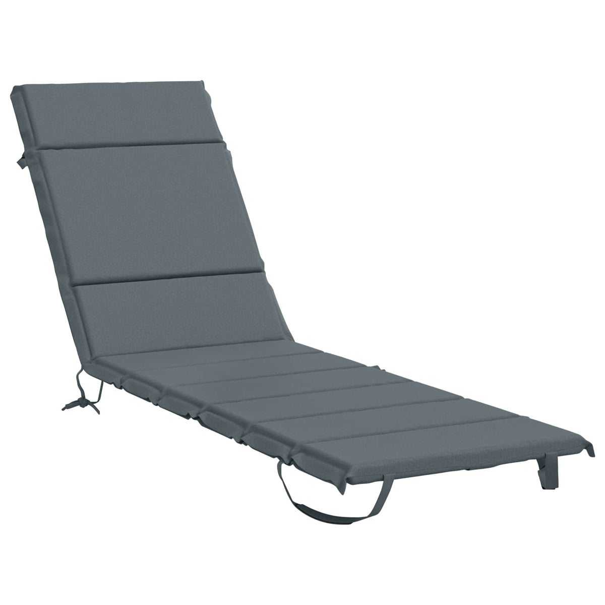 Ligstoel Kussen GEMERT 100% Polyester Blauw 200 x 50 x 3 cm