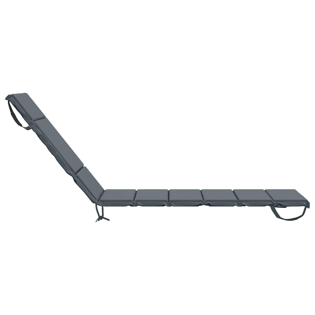 Ligstoel Kussen GEMERT 100% Polyester Blauw 200 x 50 x 3 cm