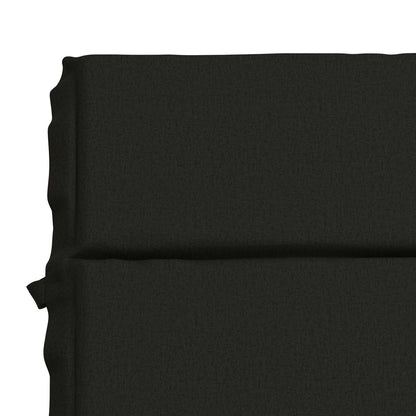 Ligstoel Kussen GEMERT 100% Polyester Zwart 200 x 50 x 3 cm