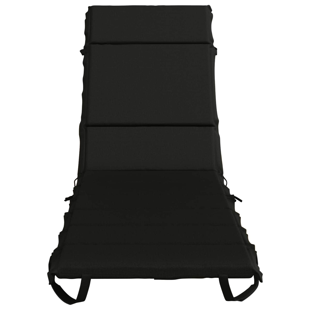 Ligstoel Kussen GEMERT 100% Polyester Zwart 200 x 50 x 3 cm