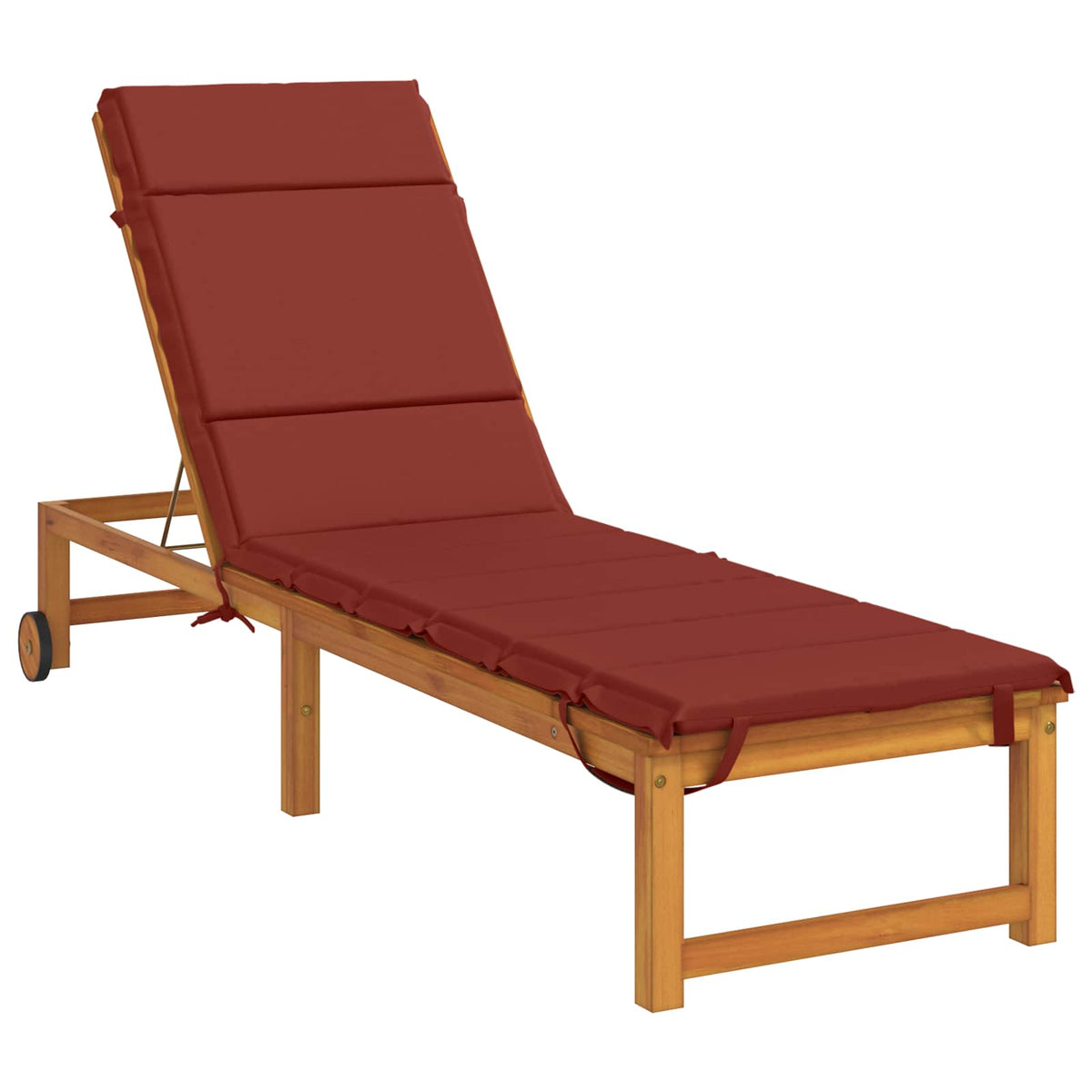 Ligstoel Kussen GEMERT 100% Polyester Rood 200 x 50 x 3 cm