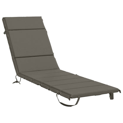Ligstoel Kussen GEMERT 100% Polyester Grijs 200 x 50 x 3 cm