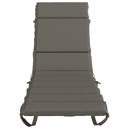 Ligstoel Kussen GEMERT 100% Polyester Grijs 200 x 50 x 3 cm