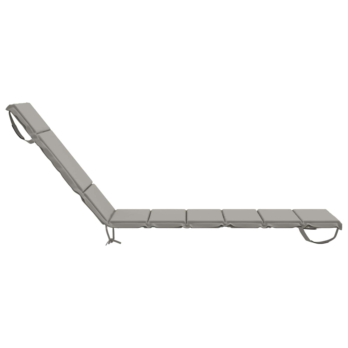 Ligstoel Kussen GEMERT 100% Polyester Grijs 200 x 50 x 3 cm