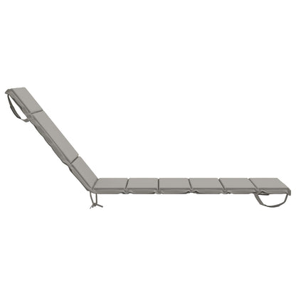 Ligstoel Kussen GEMERT 100% Polyester Grijs 200 x 50 x 3 cm