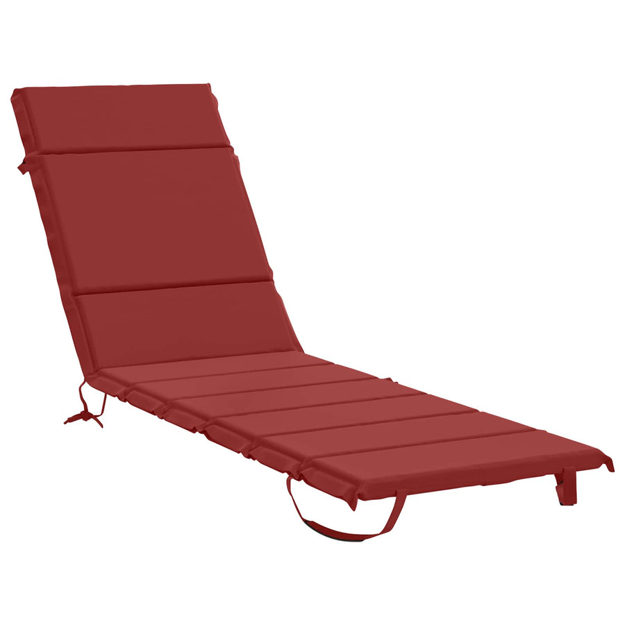 Ligstoel Kussen GEMERT 100% Polyester Wijnrood 200 x 50 x 3 cm
