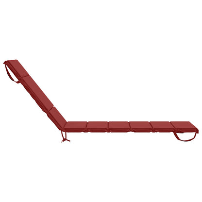 Ligstoel Kussen GEMERT 100% Polyester Wijnrood 200 x 50 x 3 cm