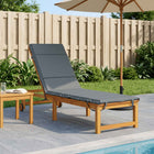 Ligstoel Kussen GEMERT 100% Polyester Blauw 200 x 50 x 3 cm
