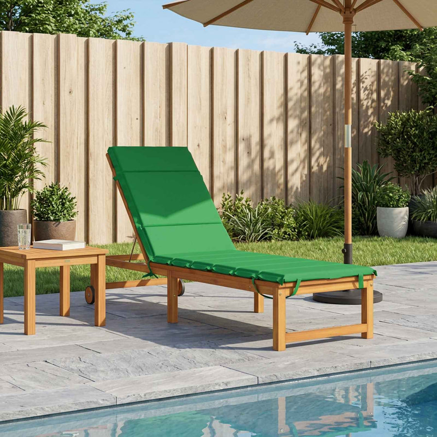 Ligstoel Kussen GEMERT 100% Polyester Groen 200 x 50 x 3 cm
