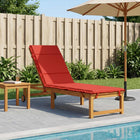 Ligstoelkussen GEMERT rood 200x60x3 cm