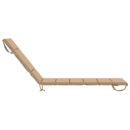 Ligstoel Kussen GEMERT 100% Polyester Zand 200 x 60 x 3 cm