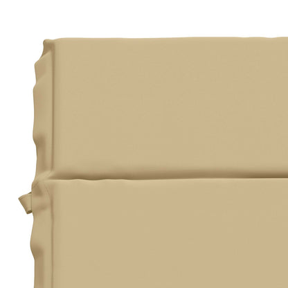 Ligstoel Kussen GEMERT 100% Polyester Beige 200 x 60 x 3 cm