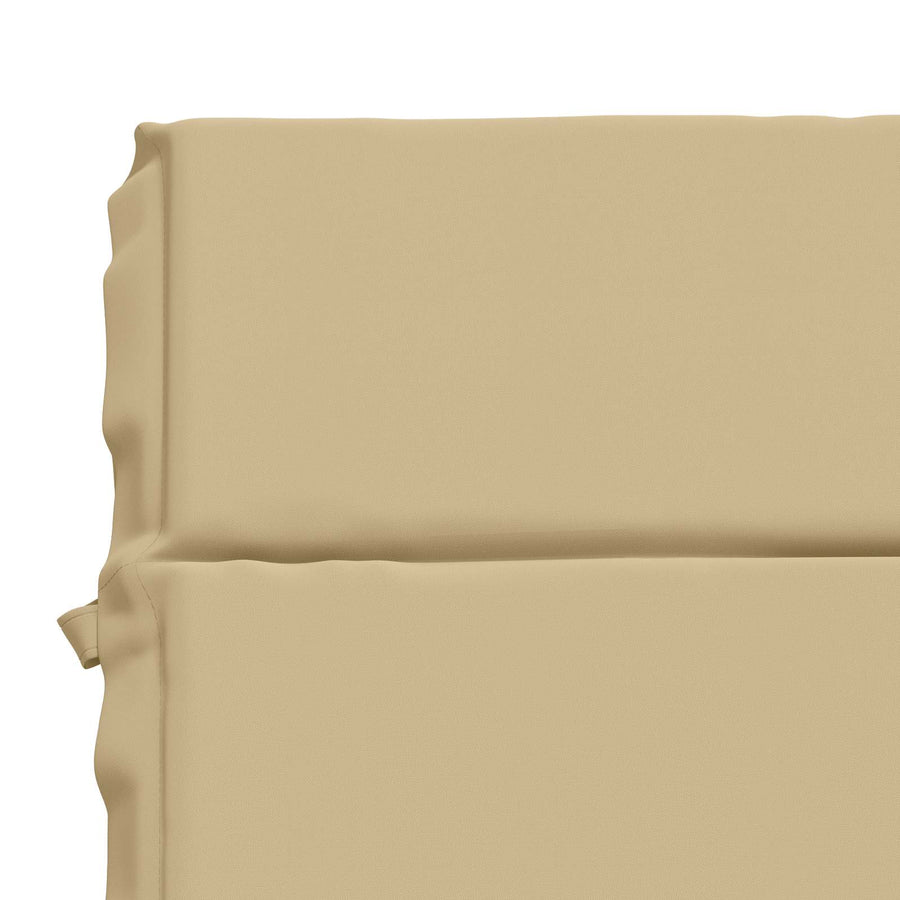 Ligstoel Kussen GEMERT 100% Polyester Beige 200 x 60 x 3 cm