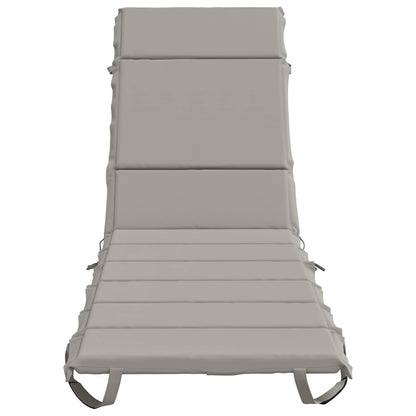 Ligstoel Kussen GEMERT 100% Polyester Grijs 200 x 60 x 3 cm