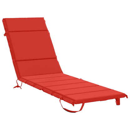 Ligstoel Kussen GEMERT 100% Polyester Rood 200 x 60 x 3 cm