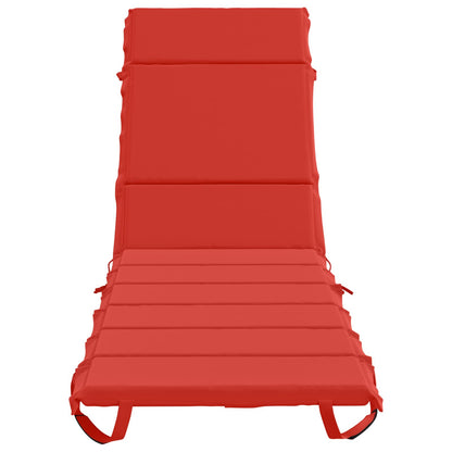 Ligstoel Kussen GEMERT 100% Polyester Rood 200 x 60 x 3 cm
