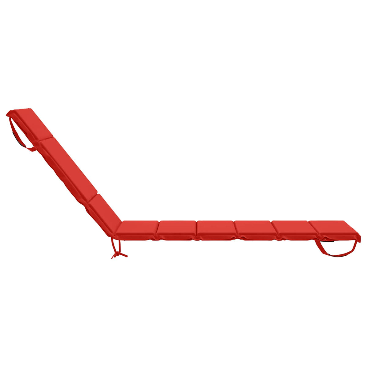 Ligstoel Kussen GEMERT 100% Polyester Rood 200 x 60 x 3 cm