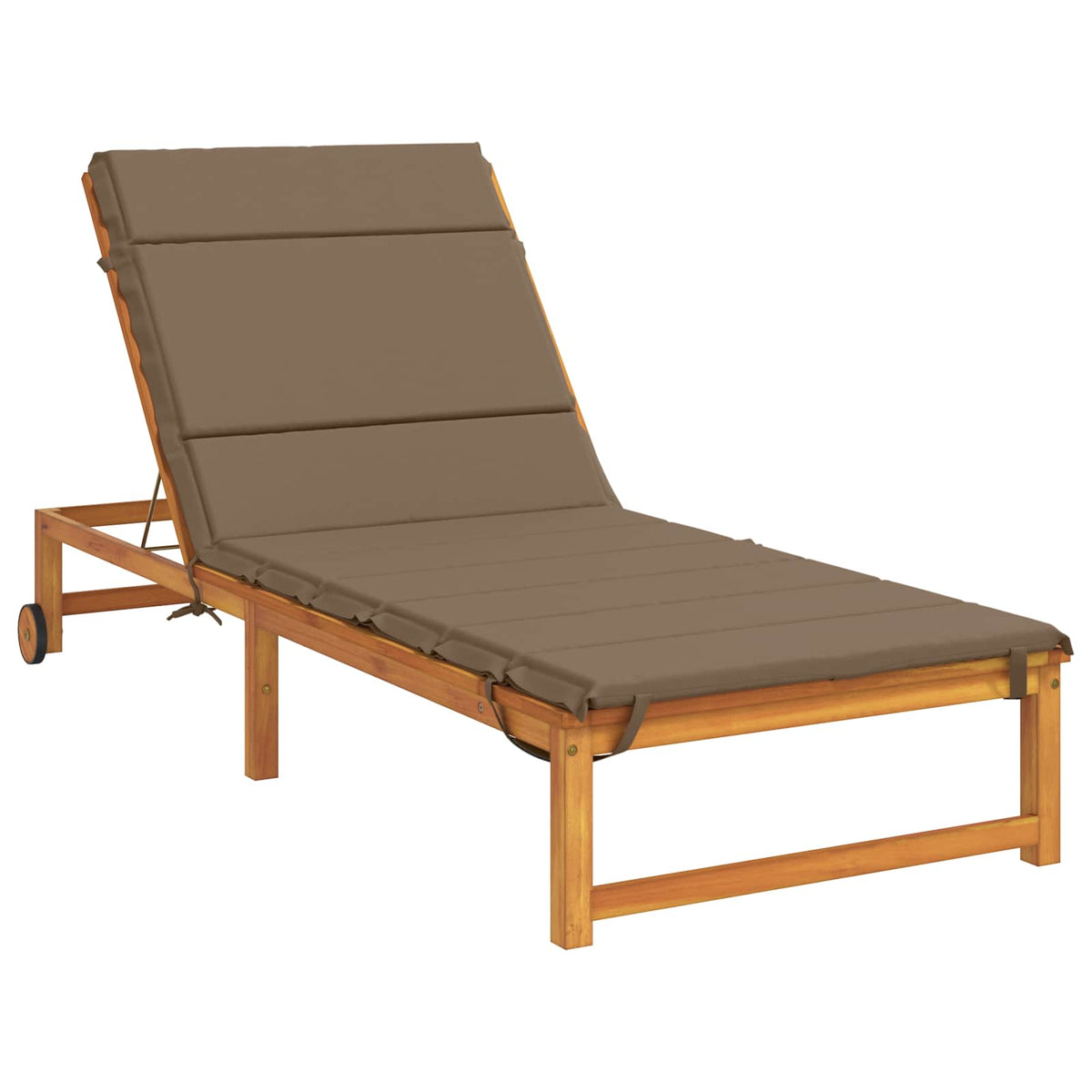 Ligstoel Kussen GEMERT 100% Polyester Taupe 200 x 80 x 3 cm