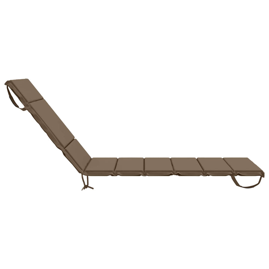 Ligstoel Kussen GEMERT 100% Polyester Taupe 200 x 80 x 3 cm