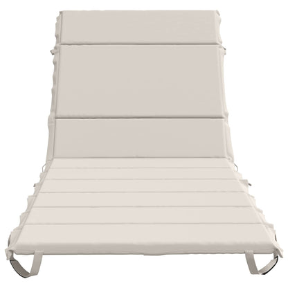 Ligstoel Kussen GEMERT 100% Polyester Wit 200 x 80 x 3 cm