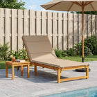Ligstoelkussen GEMERT 200x80x3 cm zand