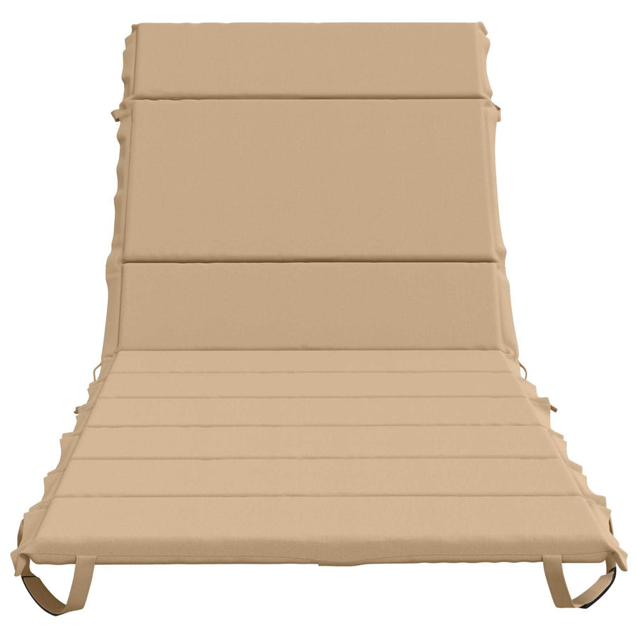 Ligstoel Kussen GEMERT 100% Polyester Zand 200 x 80 x 3 cm