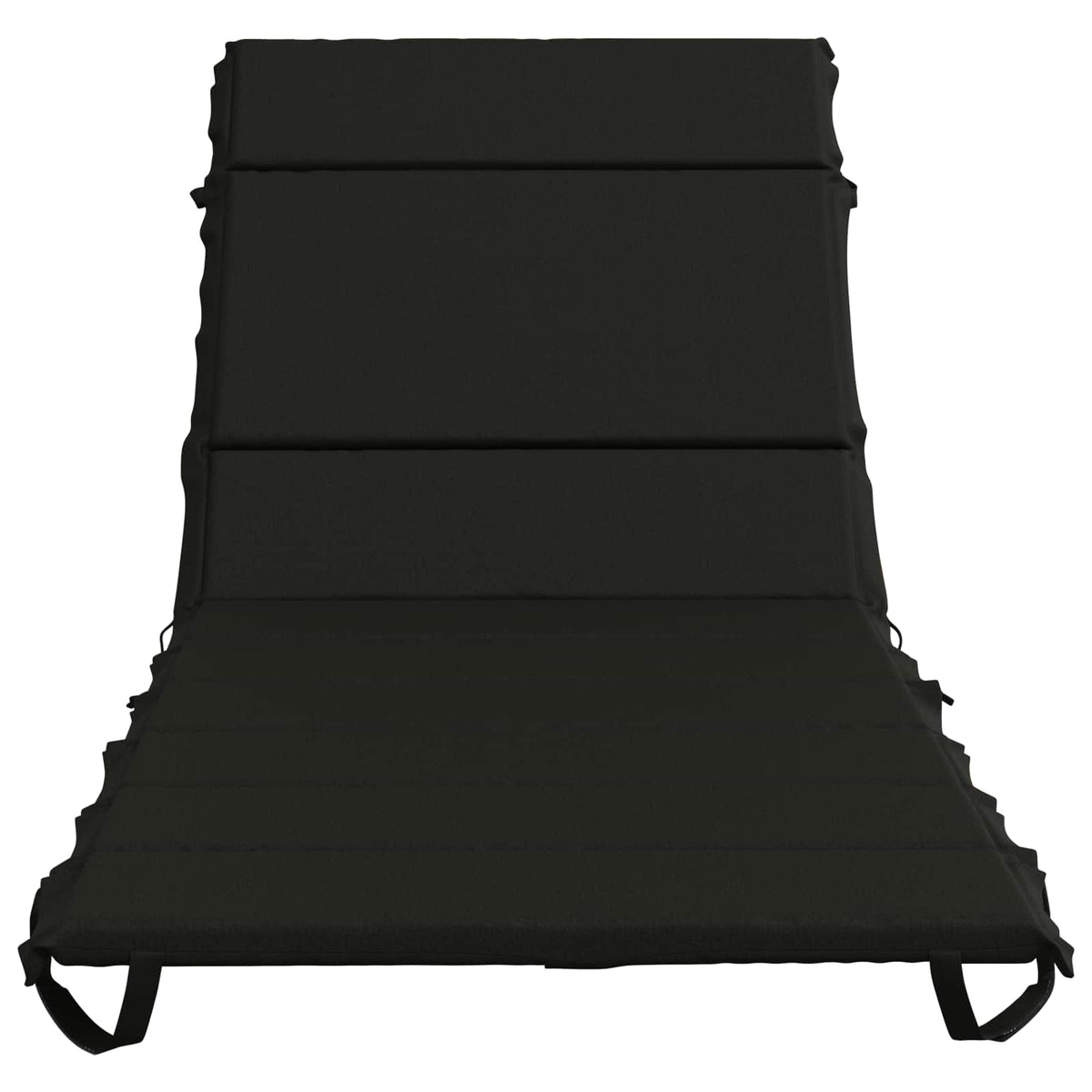 Ligstoel Kussen GEMERT 100% Polyester Zwart 200 x 80 x 3 cm