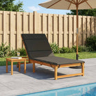 Ligkussen 200x80x3 cm polyester antraciet