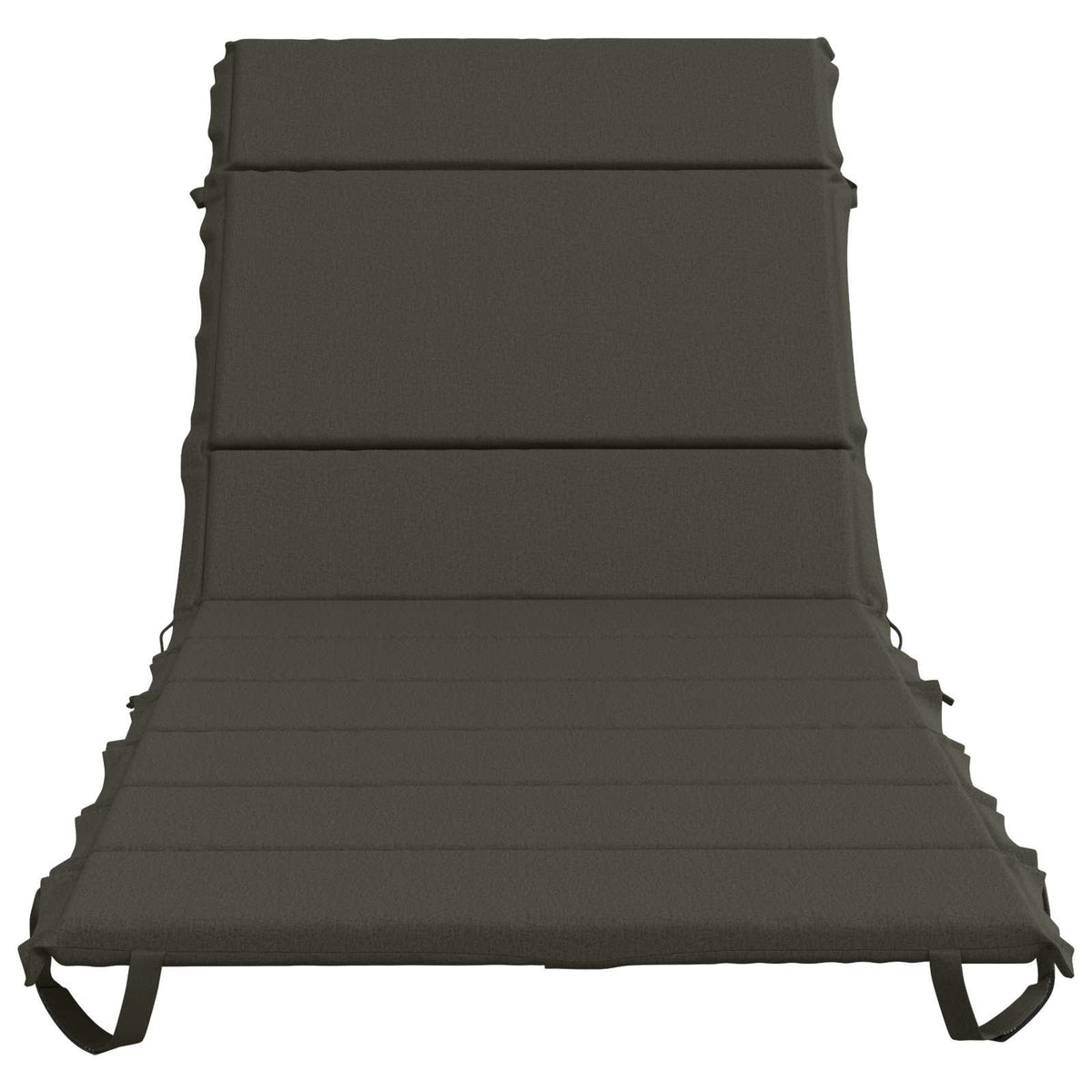 Ligstoel Kussen GEMERT 100% Polyester Antraciet 200 x 80 x 3 cm