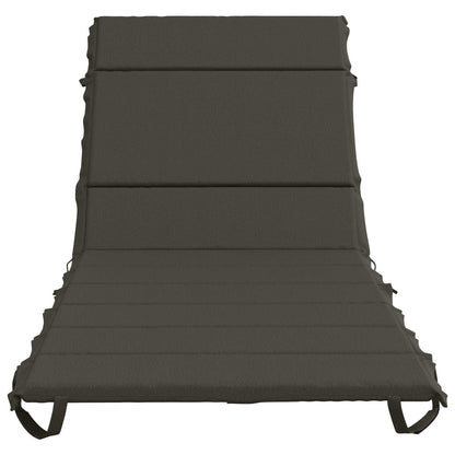 Ligstoel Kussen GEMERT 100% Polyester Antraciet 200 x 80 x 3 cm