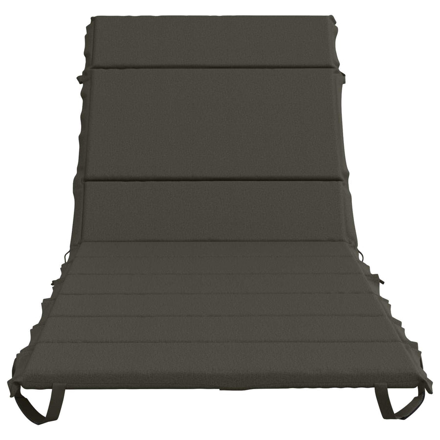 Ligstoel Kussen GEMERT 100% Polyester Antraciet 200 x 80 x 3 cm
