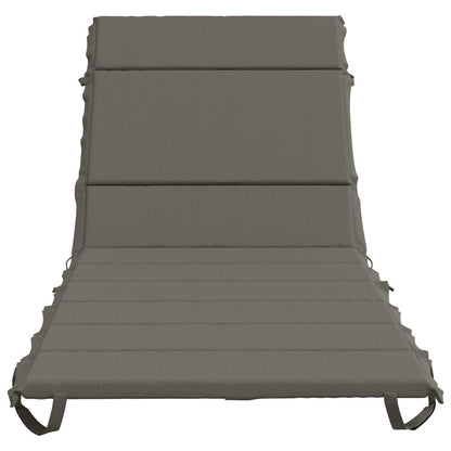 Ligstoel Kussen GEMERT 100% Polyester Grijs 200 x 80 x 3 cm