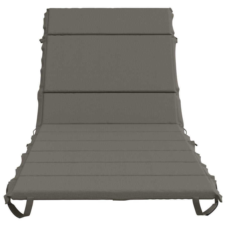 Ligstoel Kussen GEMERT 100% Polyester Grijs 200 x 80 x 3 cm