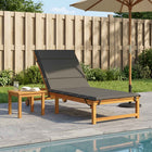 Ligstoelkussen 200x80x3 cm antraciet
