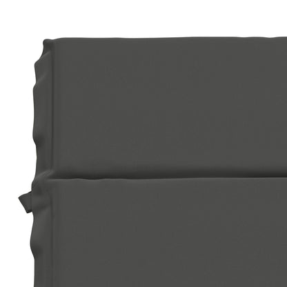 Ligstoel Kussen GEMERT 100% Polyester Antraciet 200 x 80 x 3 cm