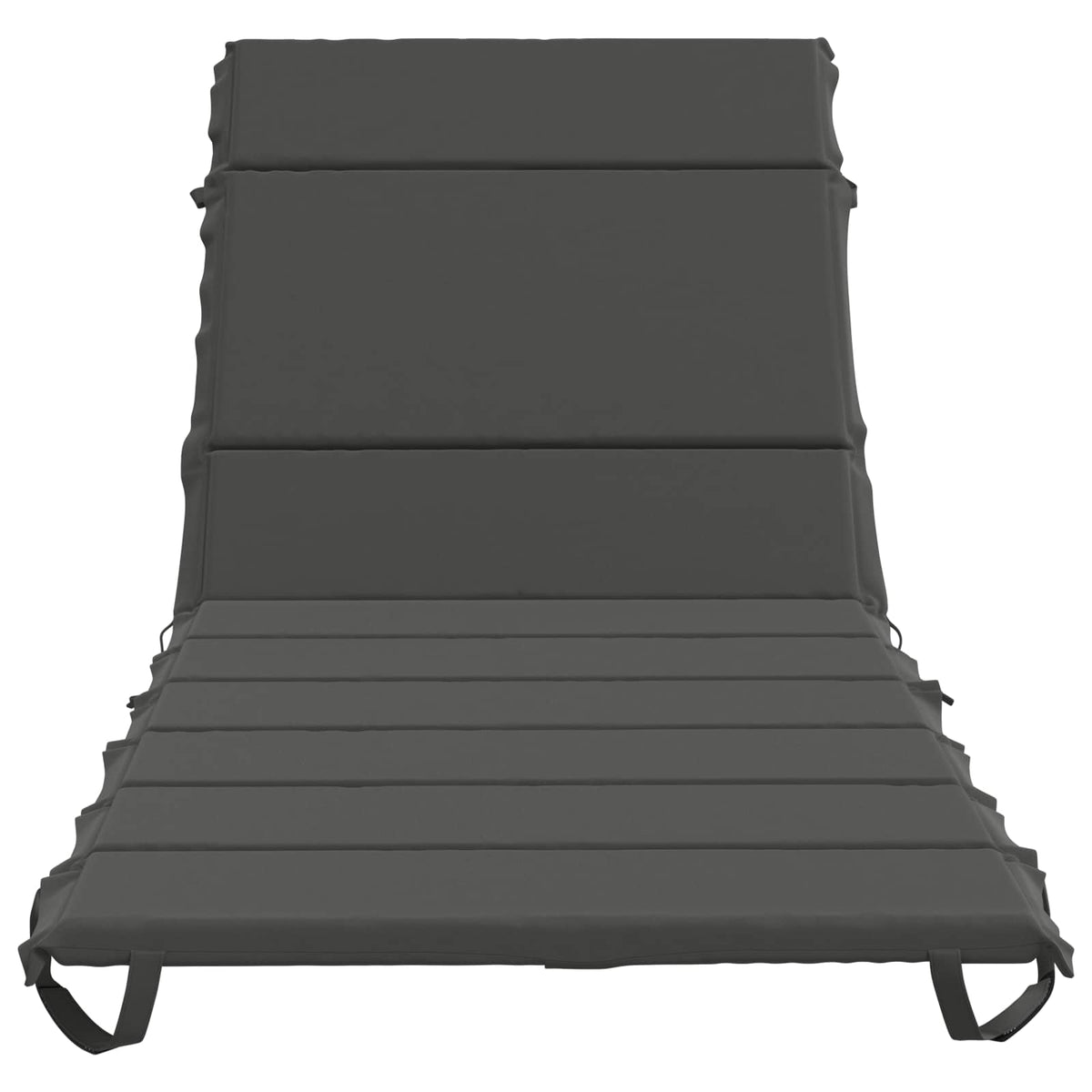 Ligstoel Kussen GEMERT 100% Polyester Antraciet 200 x 80 x 3 cm